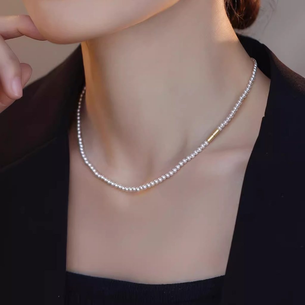 Pearl S925 sterling silver necklace