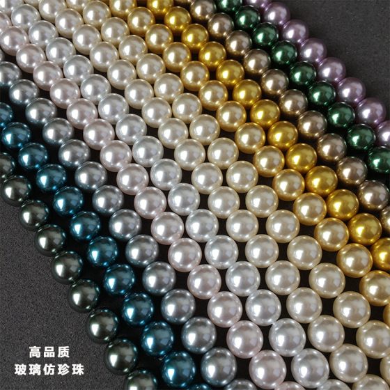 Glass pearl imitation pearl scattered pearl